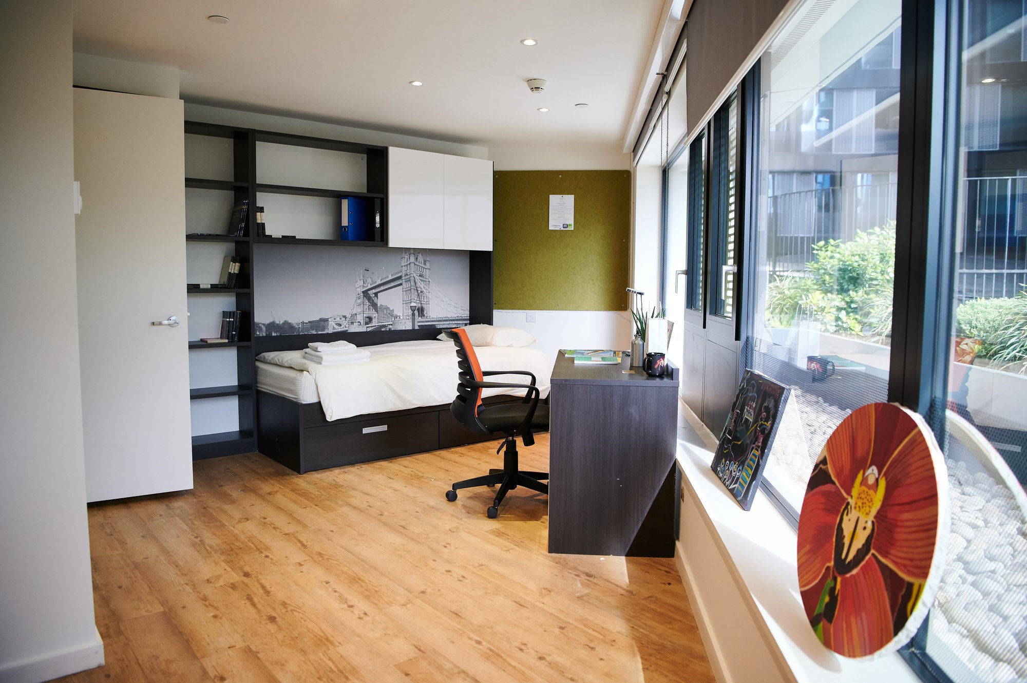 Boarding Room at DLD College for Queen's College, London sixth form boarding