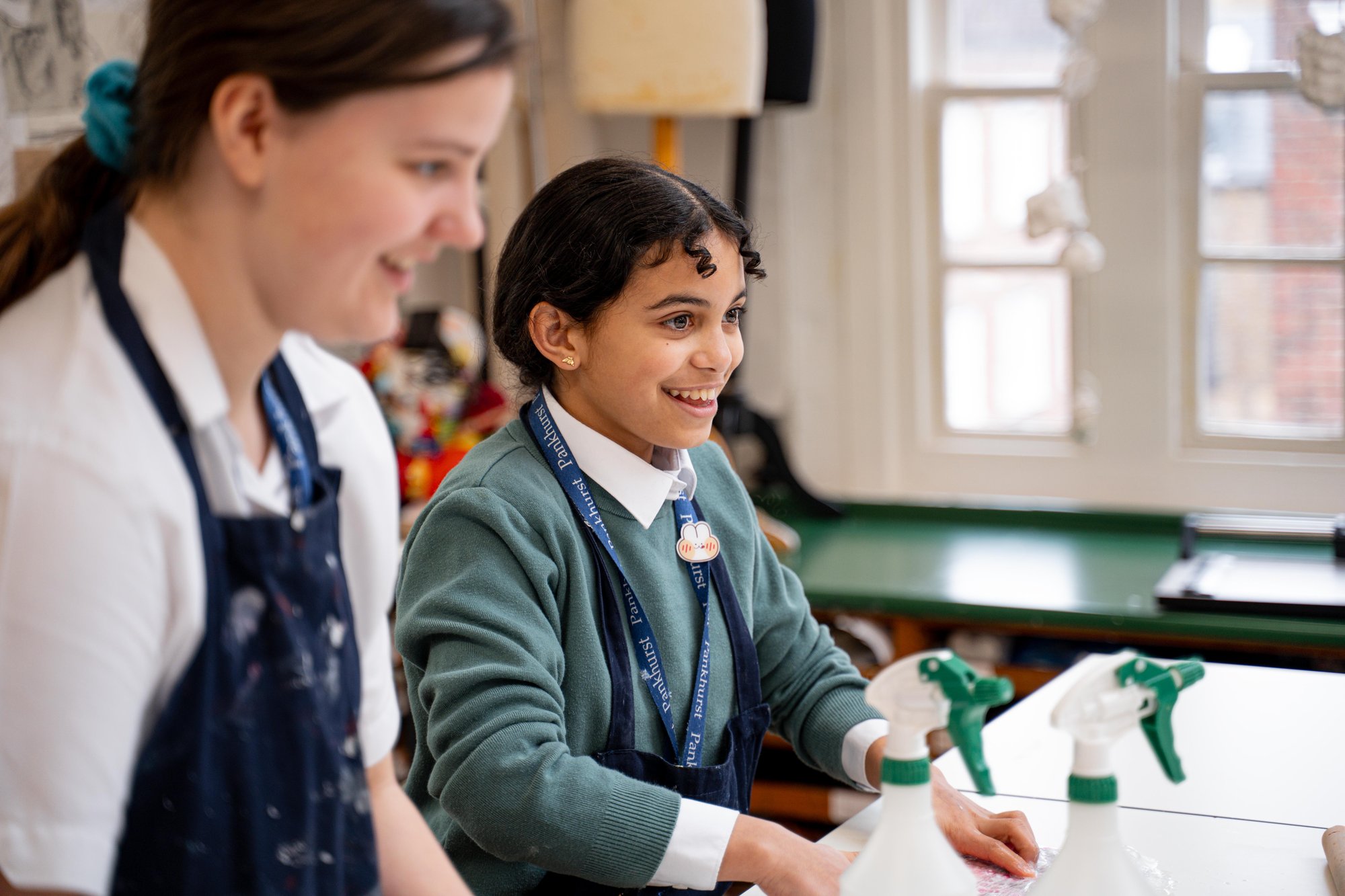 Queen's College, London Year 7 pupils in an art lesson
