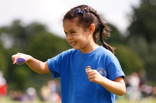 Queen's College Preparatory School pupil at sports day